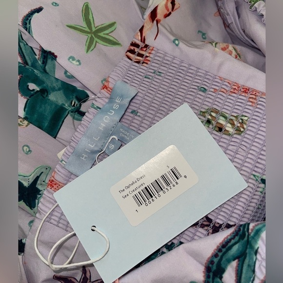 EUC Hill house lilac Ophelia dress in Sea Creatures - Picture 7 of 11